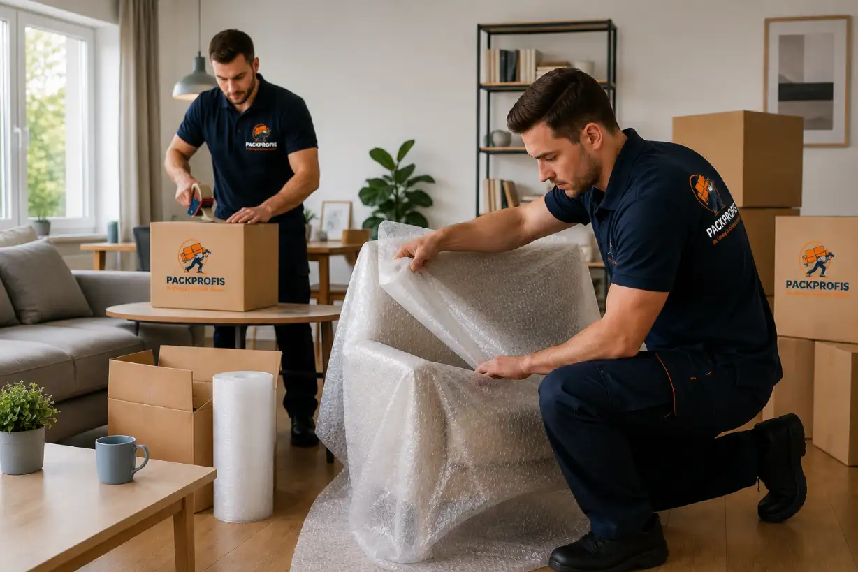 Möbelpacker beim Privatumzug